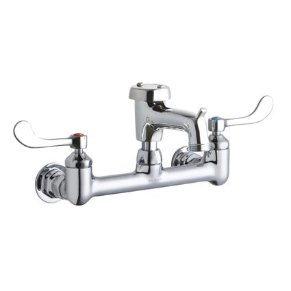Wall Faucet 3" Bkt Hook Spt 4in Hndl CR