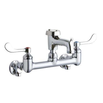 Wall Faucet 3" Bkt Hook Spt 4in Hndl CR