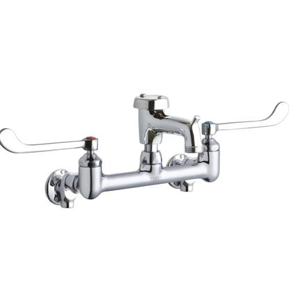 Wall Faucet 3" Bkt Hook Spout 6" Hndl CR