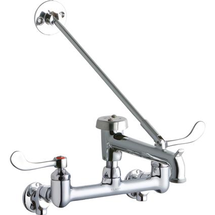 Wall Faucet 7" Bkt Hook Spt 4in Hndl CR