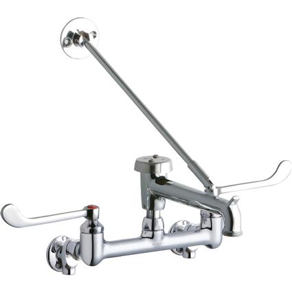 Wall Faucet w/ 7" Bucket Hook Spout CR