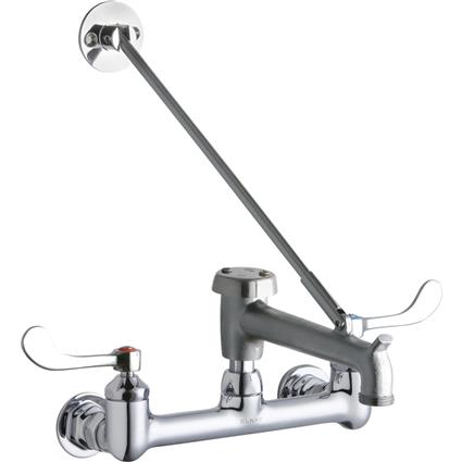 Wall Faucet 7" Bkt Hook Spt 4" Hndl s CR