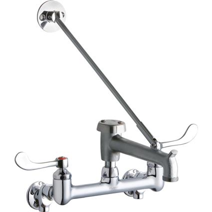 Wall Faucet 7" Bkt Hook Spout 4" Hndl CR
