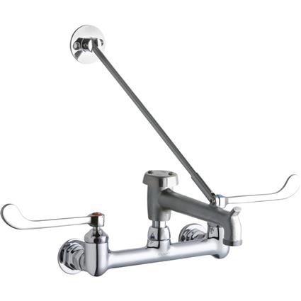 Wall Faucet 7" Bkt Hook Spt 6" Hndl s CR