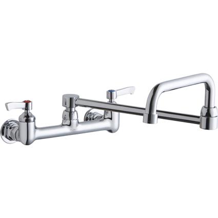 Wall Faucet with 8" Double Swing Spout
