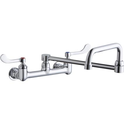 Wall Faucet 8" Double Swing Spt 4" Hndl