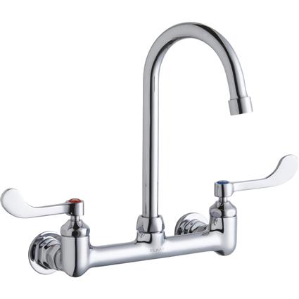 Wall Faucet w/ 5" Gneck Spout 4" Handle