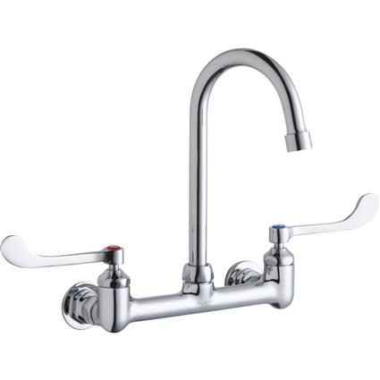 Wall Faucet w/ 5" Gneck Spout 6" Handle