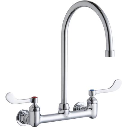 Wall Faucet w/ 8" Gneck Spout 4" Handle