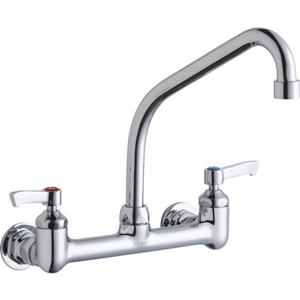 Wall Faucet 8" High Arc Spout 2" Hndl CR