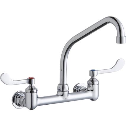 Wall Faucet 8" High Arc Spout 4" Handle