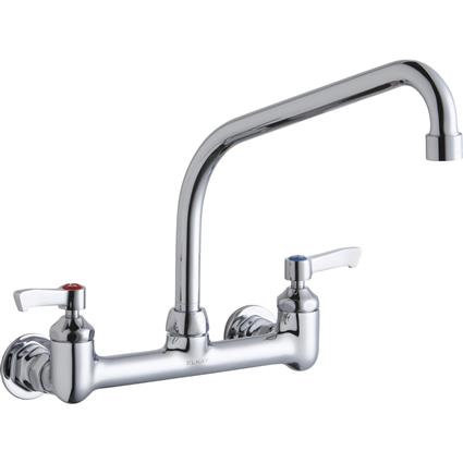 Wall Faucet 10" High Arc Spt 2" Hndl CR