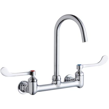 Faucet 5" Gneck Spout 6" Handle Inlets