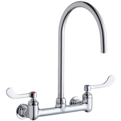 Faucet 8" Gneck Spout 4" Handle Inlets