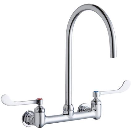 Faucet 8" Gneck Spout 6" Handle Inlets