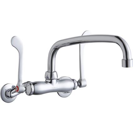 Wall Faucet 10" Arc Tube Spout 2in Inlet