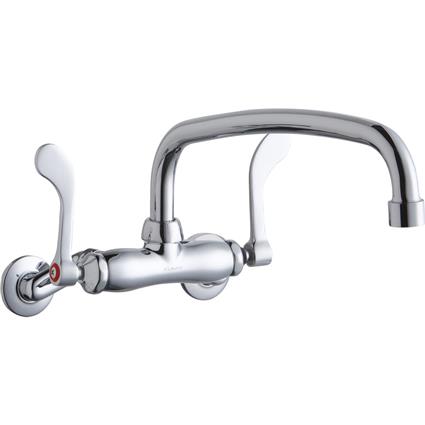 Wall Faucet 12" Arc Tube Spout 2in Inlet