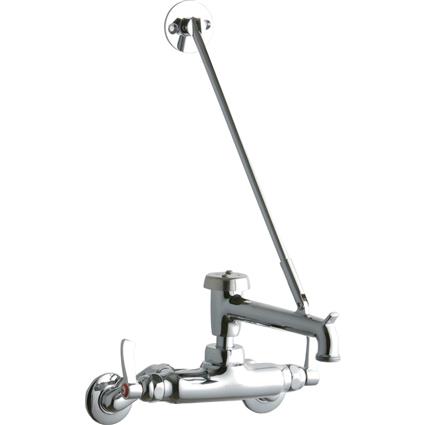 1 Hole Wall Faucet 7" Bkt Hook Spout CR