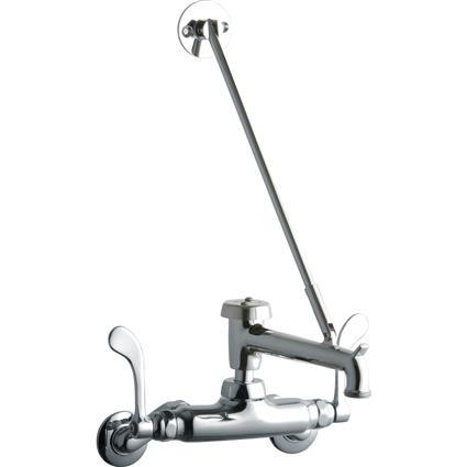 1 Hole Wall Faucet 7" Bkt Hook Spout CR