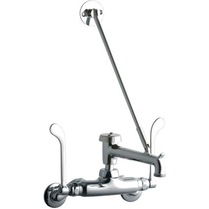1 Hole Wall Faucet 7" Bkt Hook Spout CR