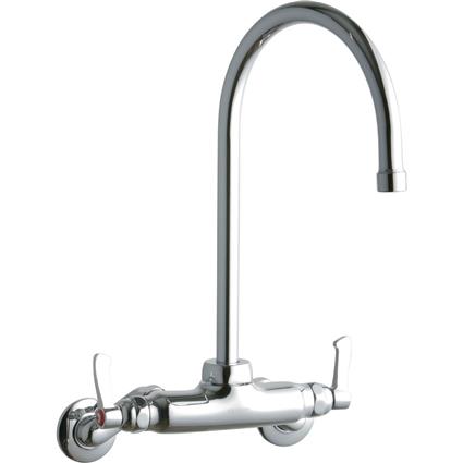 Wall Faucet 8" Gneck Spout 2" Hndl 2" CR