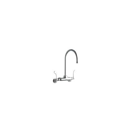 Wall Faucet w/ 8" Gneck Spout 2in Inlet