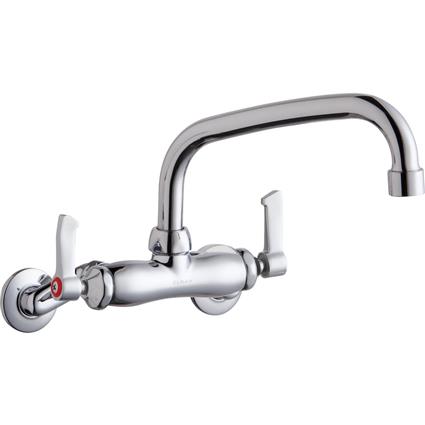 Wall Faucet 8" Tube Spout 2in Inlet CR