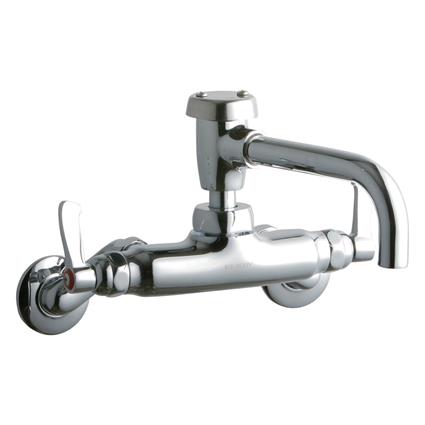 Wall Faucet 7" Vented Spout 2in Inlet CR