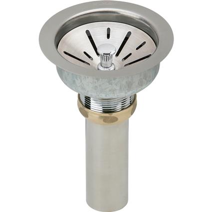 Deluxe Drain 3-1/2 Satin 304SS -Fireclay