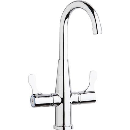 1 Hole Faucet Gneck Spt Twin Handles CR