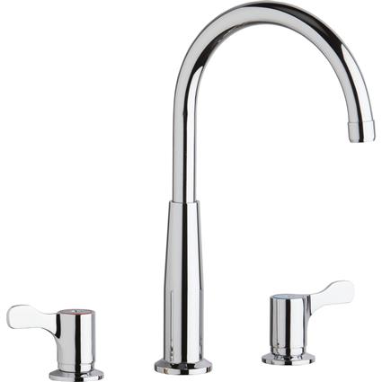 Faucet w/ Gneck Spout 2-5/8" Handles CR