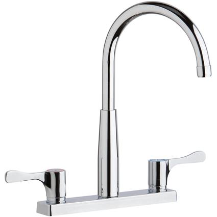 Faucet w/ Gneck Spout 2-5/8" Handles CR