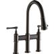 3 Hole Bridge Faucet Pull-down Spray AS