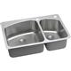SS 33 x 22 x 9  Dbl Bowl Dual Mt Sink+PD