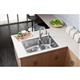 SS 33 x 22 x 9  Dbl Bowl Dual Mt Sink+PD