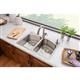 SS 33 x 22 x 9 Dbl Bowl Dual Mt Sink+PD