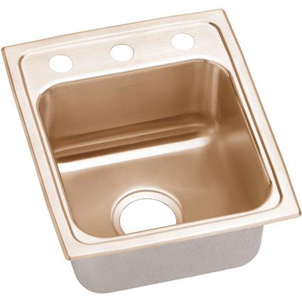 Copper 13x16x7.6 Single Drop-in Sink