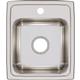SS 15x17.5x7.6 Single Drop-in Sink
