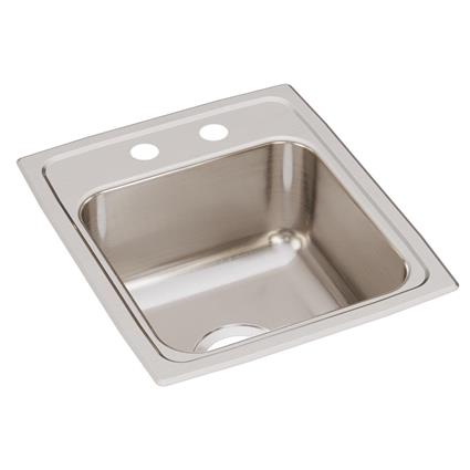 SS 15x17.5x7.6 Single Drop-in Sink