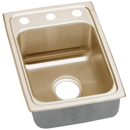Copper 15x22x7.6 Single Drop-in Sink