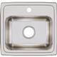 SS 17x16x7.6 Single Bowl Drop-in Sink