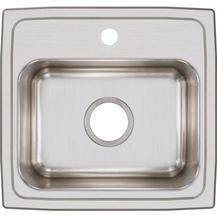 SS 17x16x7.6 Single Bowl Drop-in Sink