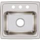 SS 17x16x7.6 Single Bowl Drop-in Sink