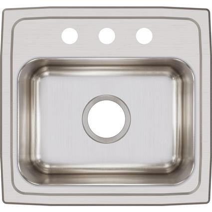 SS 17x16x7.6 Single Bowl Drop-in Sink