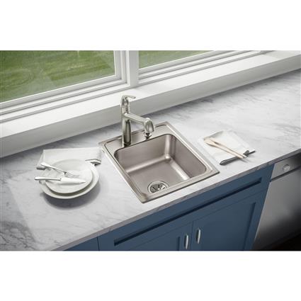 SS 17x20x7.6 Single Bowl Drop-in Sink