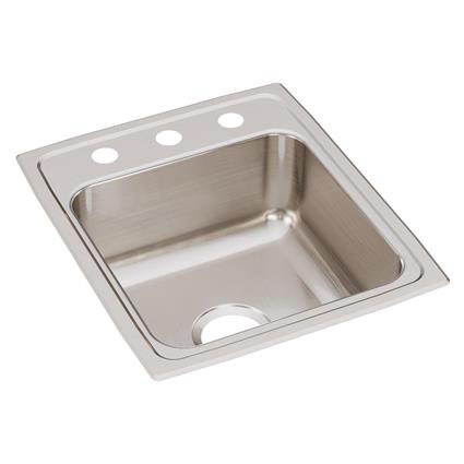 SS 17x20x7.6 Single Bowl Drop-in Sink