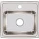 SS 19x18x7.6 Single Bowl Drop-in Sink