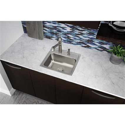 SS 19x18x7.6 Single Bowl Drop-in Sink