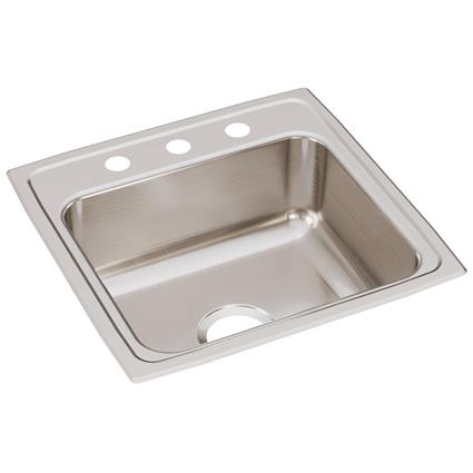 SS 19.5x19x7.5 Single Drop-in Sink