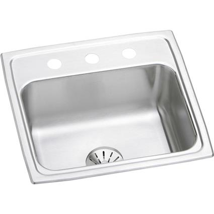 SS 19.5x19x7.5 Single Drop-in Sink+PD